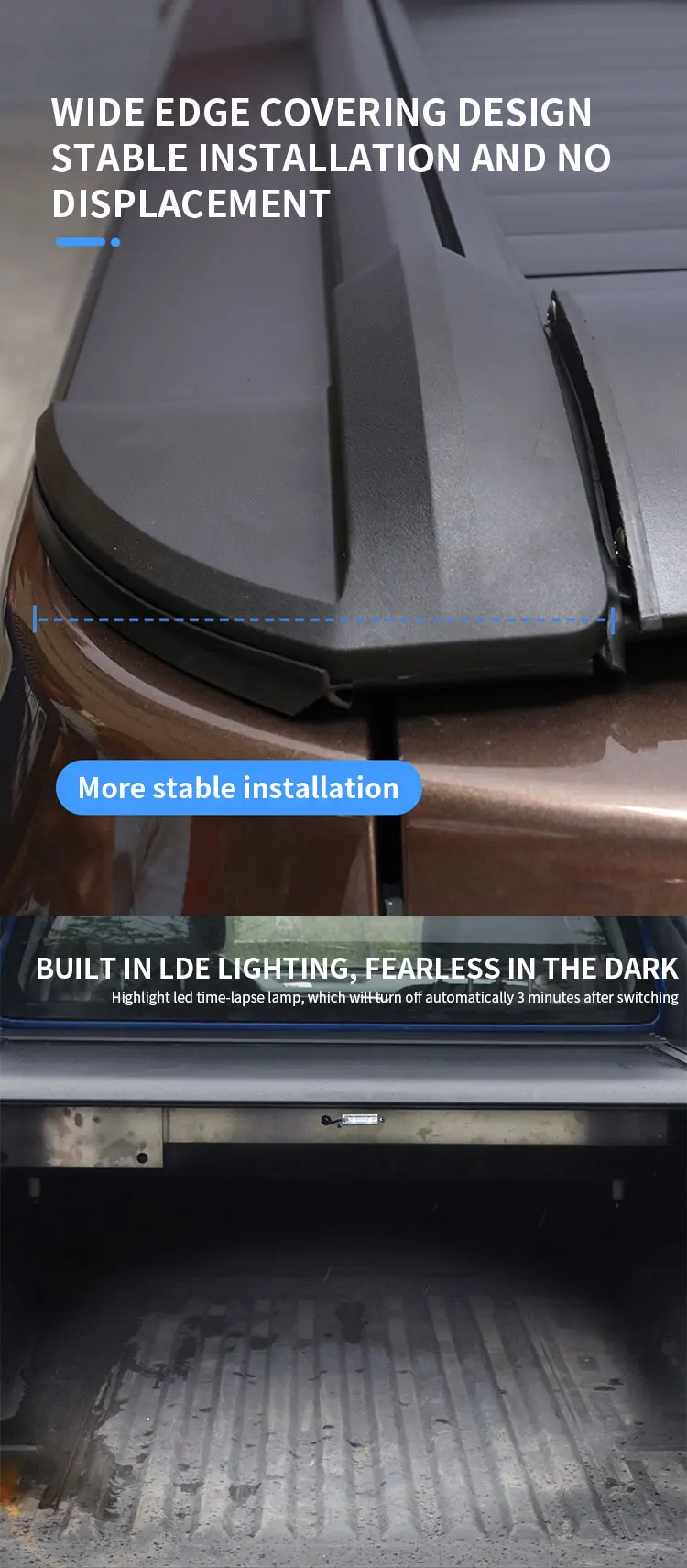 Key Remote Control Retractable Pickup 4x4 Bed Electric Tonneau Cover for Changan Lantuozi Power Roller Shutter Land Tourer details