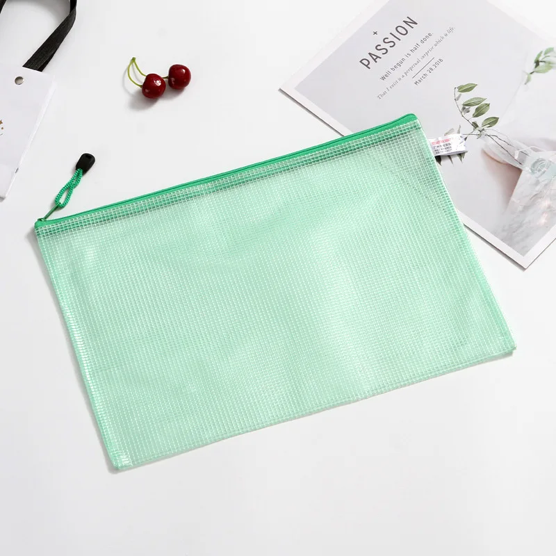 Lot De 12 Pochettes à Fermeture éclair Transparentes | Imperméables PVC | Pour Documents, Reçus, Voyages | 6 Couleurs - 6