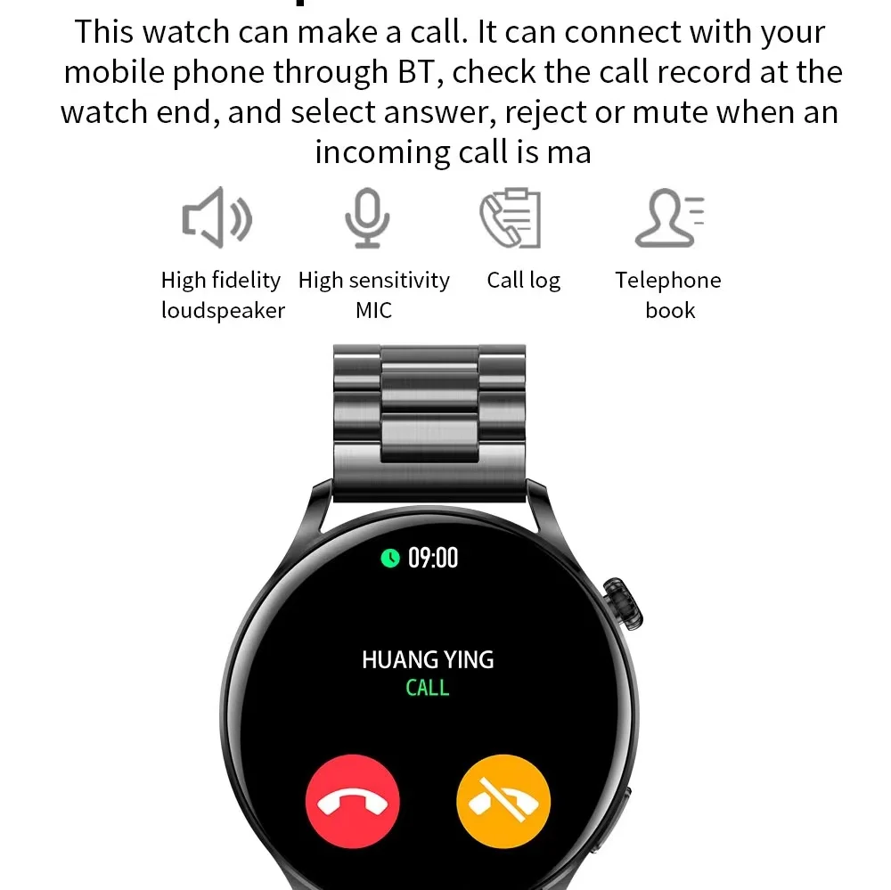 Gk37Pro Bt5.0 Smart Watch Men Women Waterproof Fitness Tracker Call Health Monitoring Multi-Sport Record Fashion Push