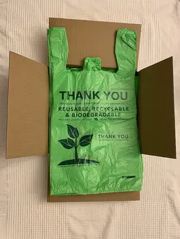 専用出品　ショップバッグ 卸売環境にやさしい一重項バッグ100% 生分解性プラスチック製