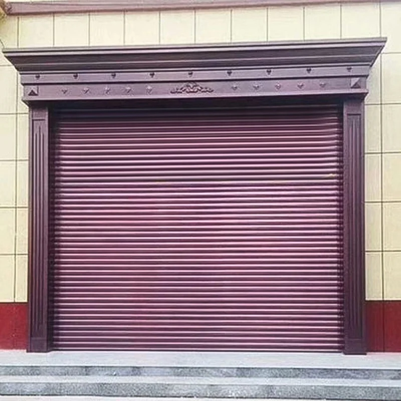 JST Modern Design Exterior Shop Facade Rolling Shutter Door Hot Sale Manual Motor Closed Storefront with Finished Surface