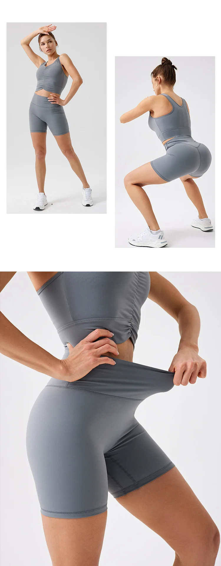 Women Workout Clothes Active Wear Sportswear Women Yoga Shorts Set Gym Fitness Sets Eco Friendly