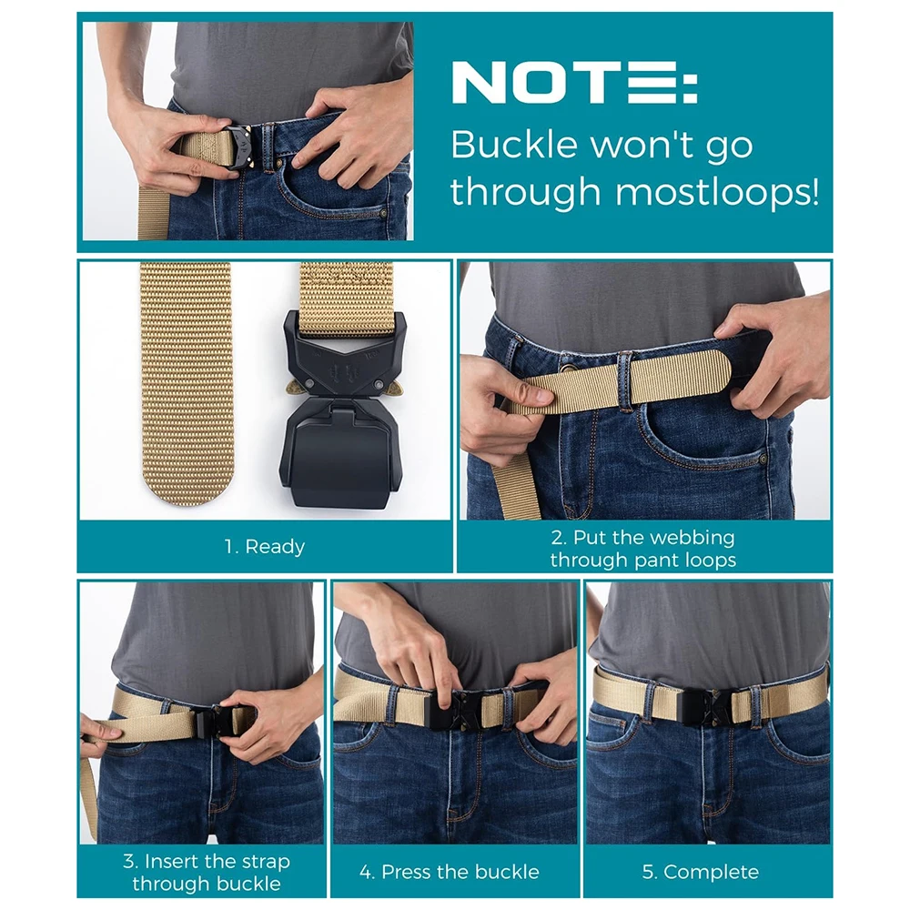 High Quality Fashionable Nylon Heavy Duty with Quick Release Buckle Sports Belt Outside Tactical Belts