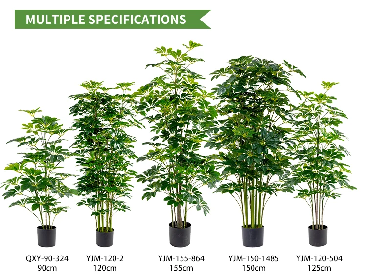 Artificial Tree Plant Pot Artificial Schefflera Large Bonsai Decorative