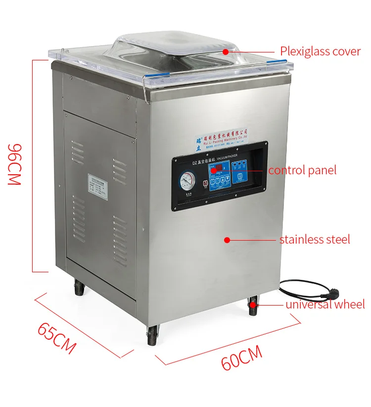 product 500 deepen chamber  for brick rice mutton chop aluminium bag seeds food vacuum sealer vacuum single vacuum packaging machine-7