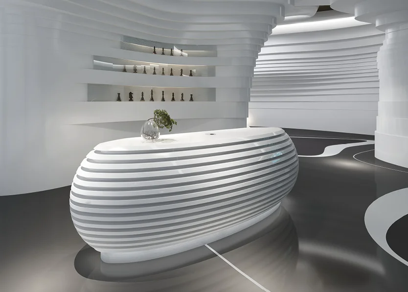 Used Reception Desk Reception Front Desk Reception Empfangstheke
