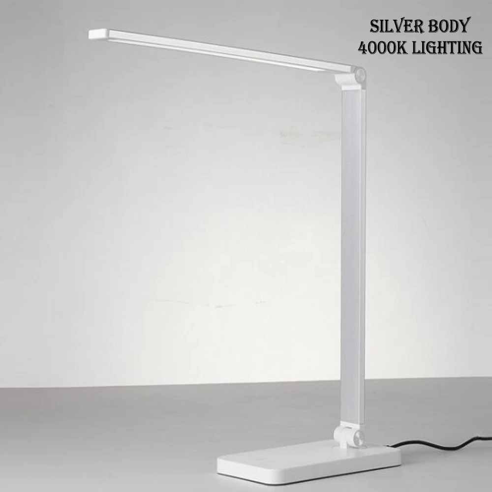 LED Table Lamp Eye-Caring Desk Lamps Natural Light Protects Eyes 5 Modes 5 Brightness Levels Touch Control Adjustable