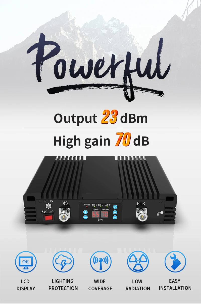 Lintratek Engineering high gain 27 dbm signal repeater CDMA 850MHz Indoor home hotel office use  Cellular Phone Signal Booster