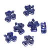Perles Trèfle en Céramique - Bleu Foncé