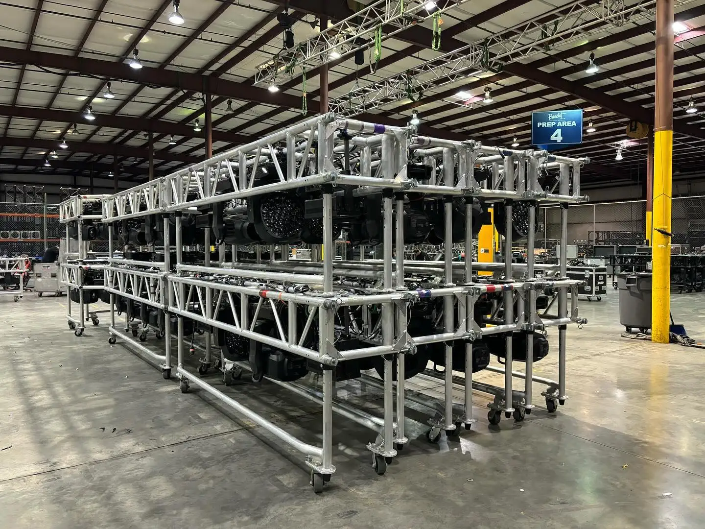 Heavy Duty Mobile Portable Aluminum Black Touring Lighting Truss Moving ...