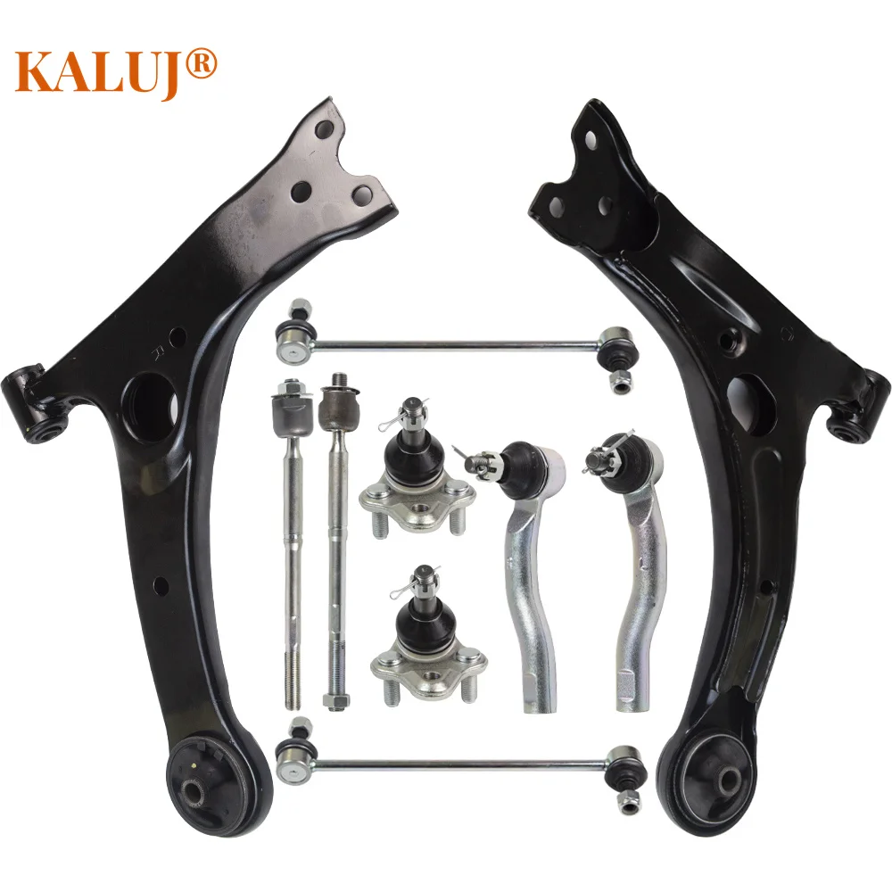 thumbnail image 2 of 8-Piece Front Suspension Kit For 2003-2008 Toyota Corolla – Ball Joints, Tie Rods, Sway Bar Links 2 of 4