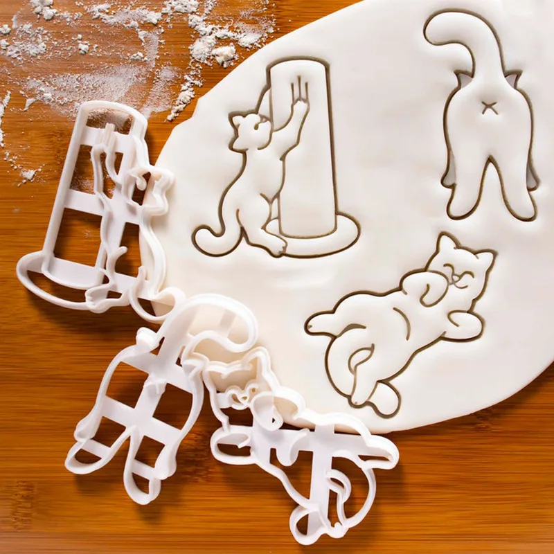 12 Formine Per Biscotti Gatto In Acciaio Inox – Set Stampini Per Biscotti A Forma Di Gatto, Ideali Per Pasta, Fondente E DIY In Cucina