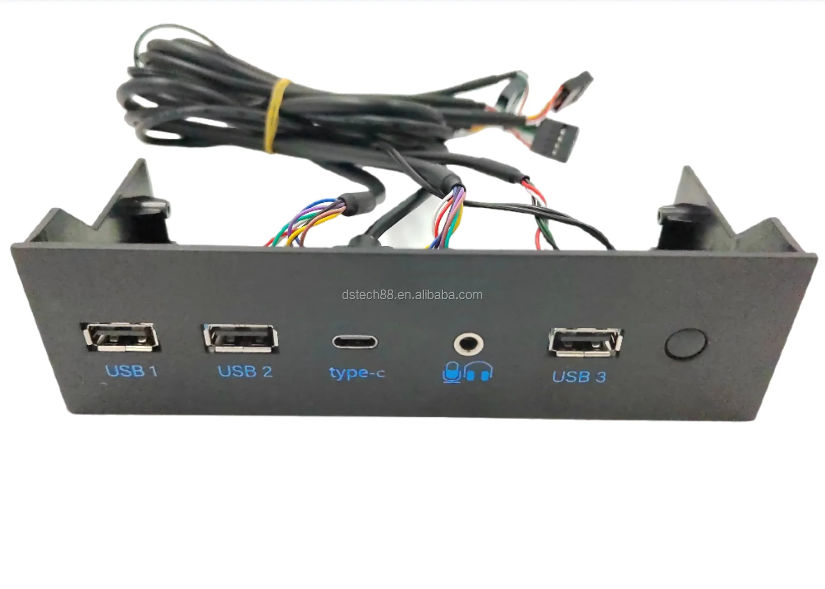 5.25 Inch Computer Case Cable With 3port Usb 3.0/2.0 And Type C Audio