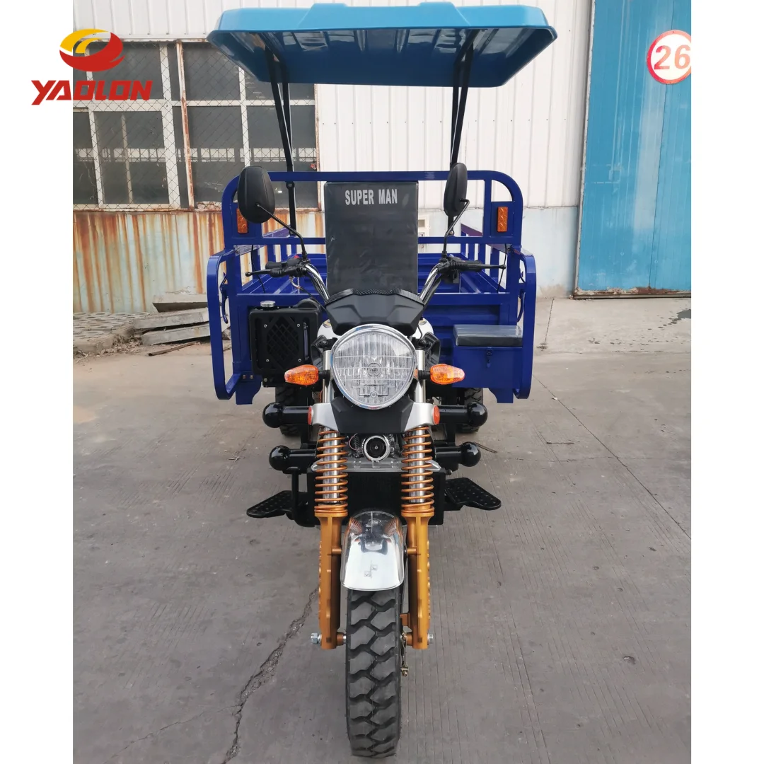 YAOLON Super Design Gasoline Tricycle 250CC Tricycle Petrol diesel Cargo Motorized Tricycle