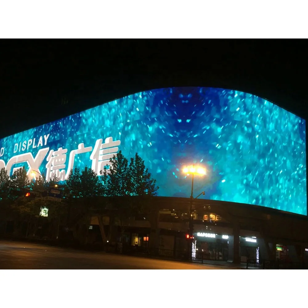 P6 Outdoor Circular Sign Board Curved Led Display Panel