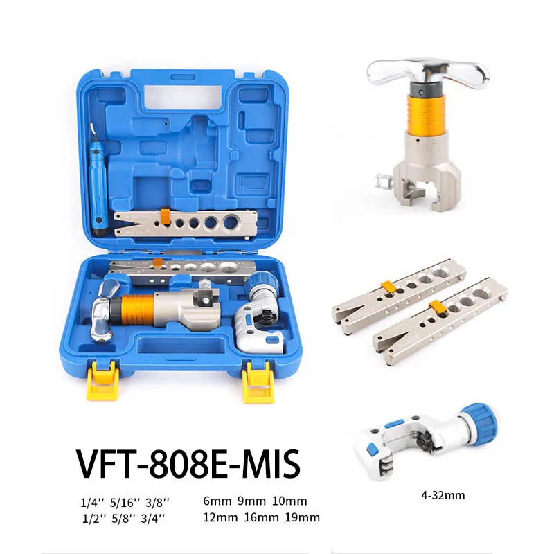 VFT-809-IS Easy Flaring Innovative Quick Flaring Tool Carbon Steel High Quality VALUE VFT-808-MI Flaring Tool Blow Box VFT-809-I