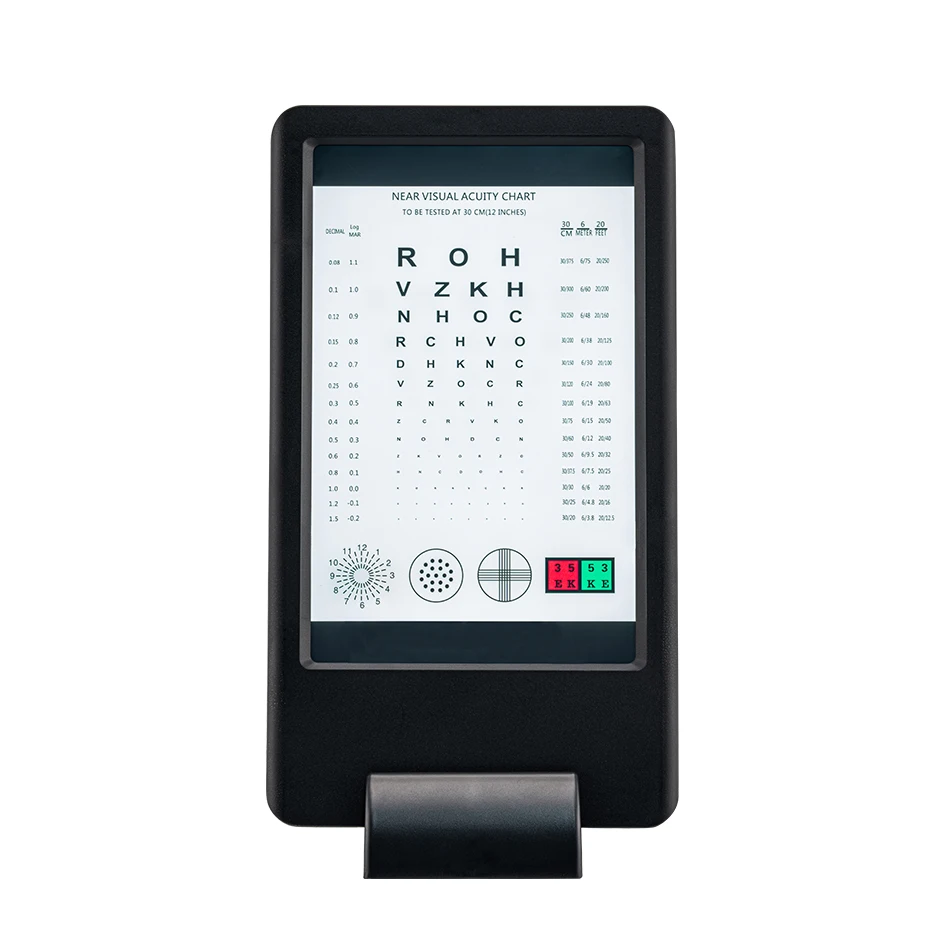 Rechargeable 30cm Near Vision Tester CP-37C Chart AC Adapter Included Low Price Double Side Display Letter and Tumbling E