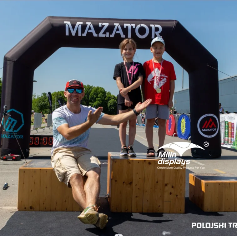 High Quality sealed Archway Custom Print Inflatable Arch for Marathon