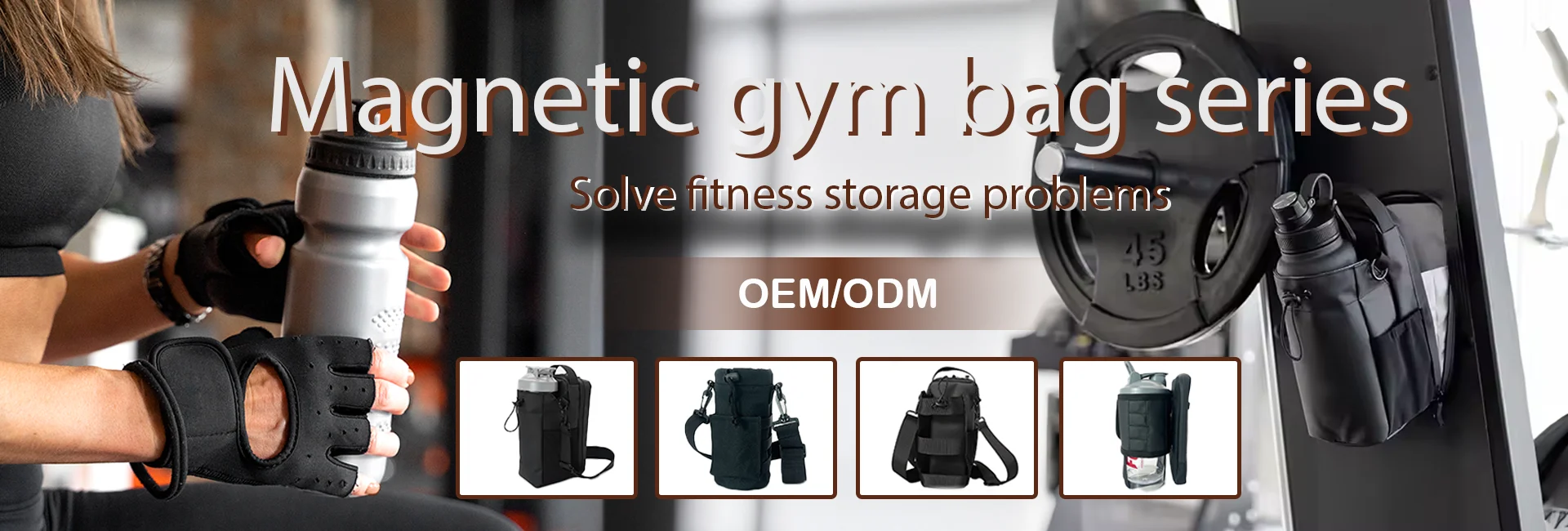 Dulynva Magnetische Sporttasche - Praktischer Fitness-Begleiter Mit Verstellbaren Halterungen