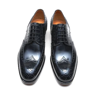 Professional Supply Customize Design Genuine Leather Formal Derby Shoes for Men Prises Dress Shoes