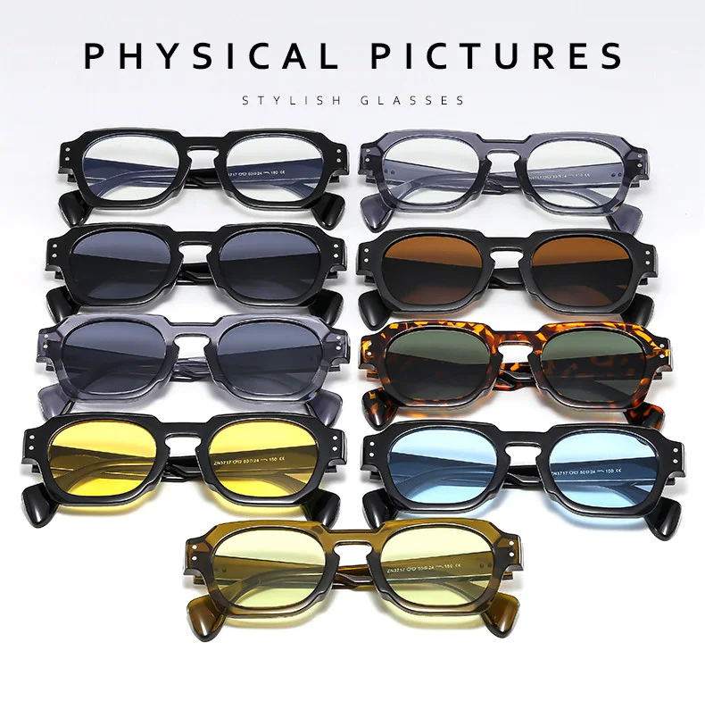 Dl Glasses Wholesale New Fashion Glasses Personality Custom Small Square Millet Nail Unisex