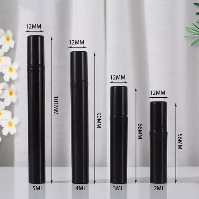 Free Sample 2ml 3ml 4ml 5ml Empty Travel Use Pen Shape Plastic Spray Bottle clear Black pp Empty Perfume Plastic Spray Bottle