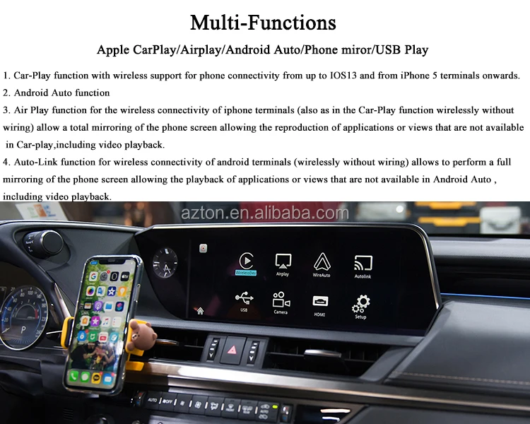 Wireless Apple Carplay For Lexus Nx Es Ux Is Ct Rx Gs Ls Lx Lc Rc 2014