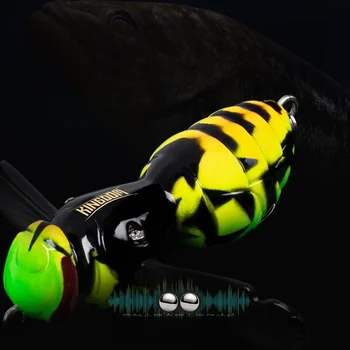 Floating Topwater Wasp Noise Popper Lure, Bionic Fake Bait for Black Bass, Topmouth Culter, Black Pit Fishing – Popper – view 3
