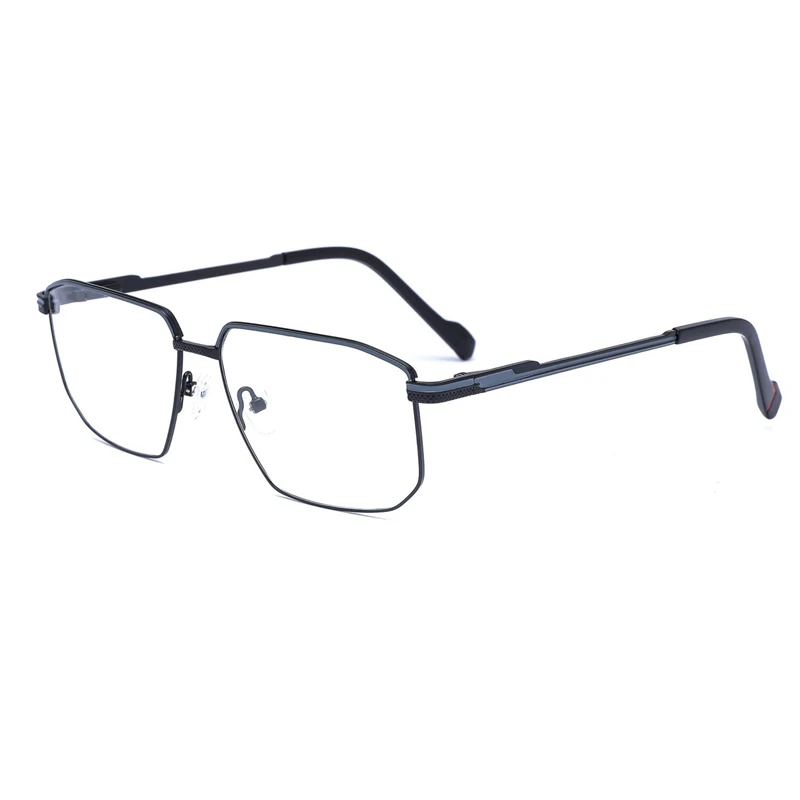 WHEF-CH8808 New Arrival Men Classic Retro Metal Eyeglasses Frames for All Face Eyewear Spectacles with Spring Tip Temple