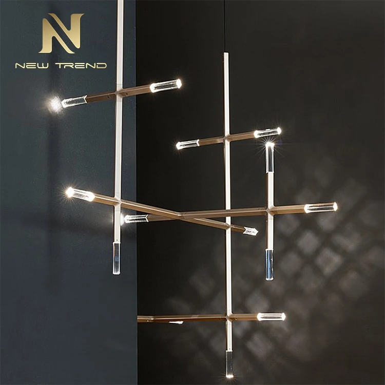 CPL-12 High Quality Custom Indoor Decoration Large Hotel Hall Project Led Chandelier Lamp   
