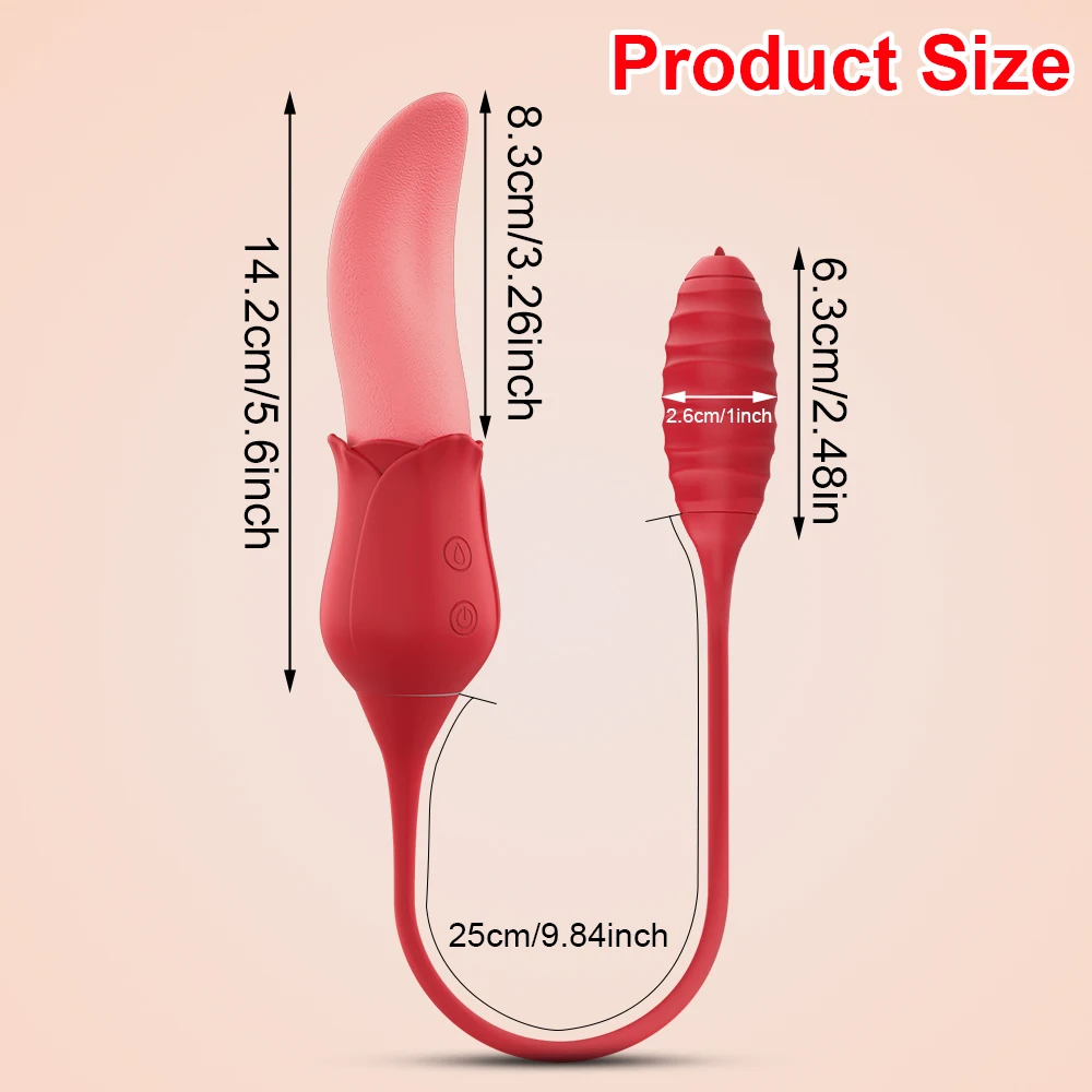 Zungen-Leck-Vibrator Spielzeug Klitoris- und G-Punkt-Dualstimulation  Flirt-Stimulation Vorspiel-Spielzeug Sexspielzeug fr Erwachsene