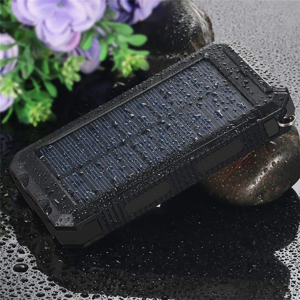 Solar Power Banks High Quality Portable Solar Panel Charger 20000mah Waterproof Solar Power Bank 20000mah