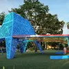 Depósito azul de cinco.