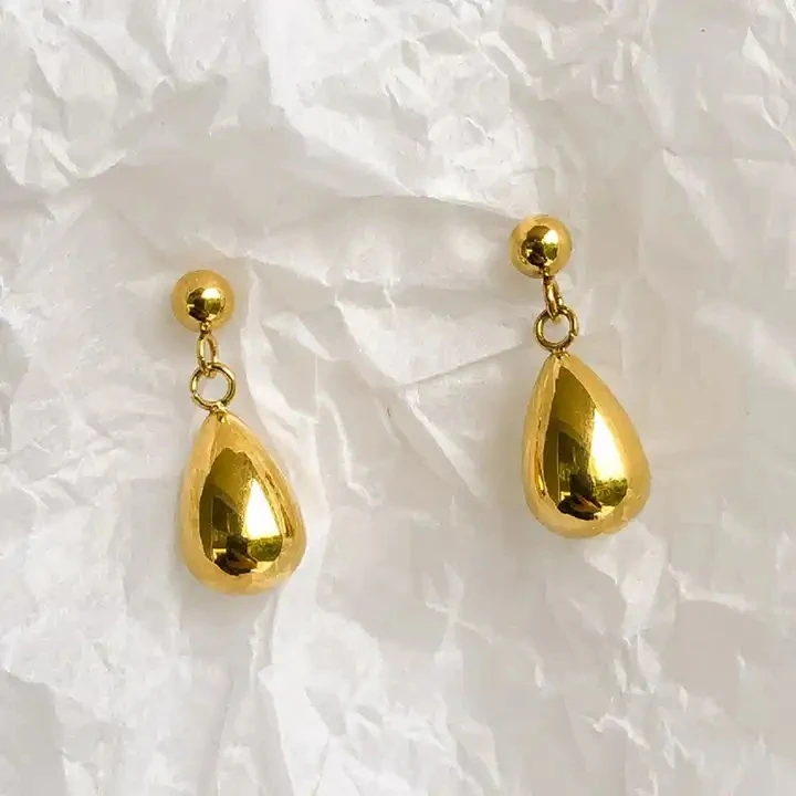 Waterproof 18k Gold Women Designer Popular Brand Waterdrop Jewelry ...