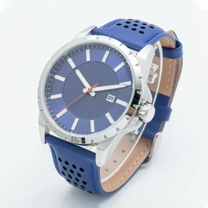 OEM ODM Customized logo Luxury Men 50M Waterproof Leather Fashion Quartz Watch Stainless Steel Quartz Sapphire Watch