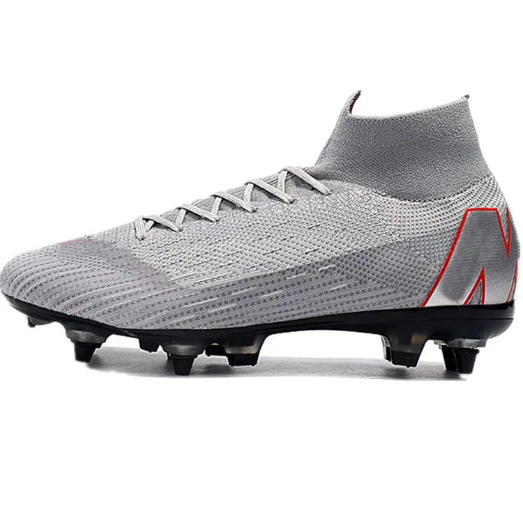 Jinjiang factory football boots men,oem brand shoes soccer boots,high ankle football shoes fashion