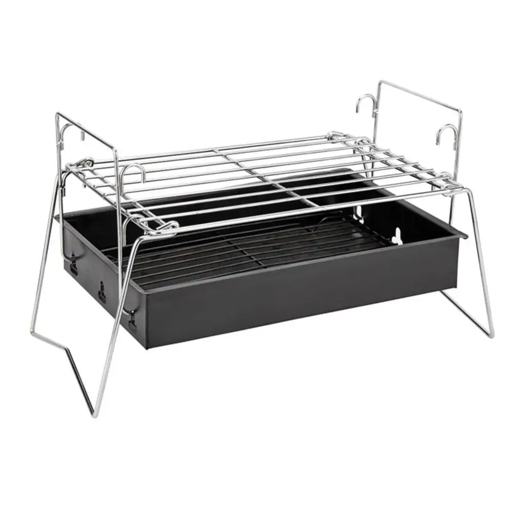 Portable Small Table Top Japanese Yakitori Grill Stainless Steel Mini Round Bbq Grill