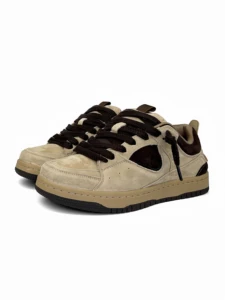 Cloth Light Weight Mesh Midsole Trainer Sneakers Lace-Up Low Top Walking Style Casual Shoes with Toe Box for Men