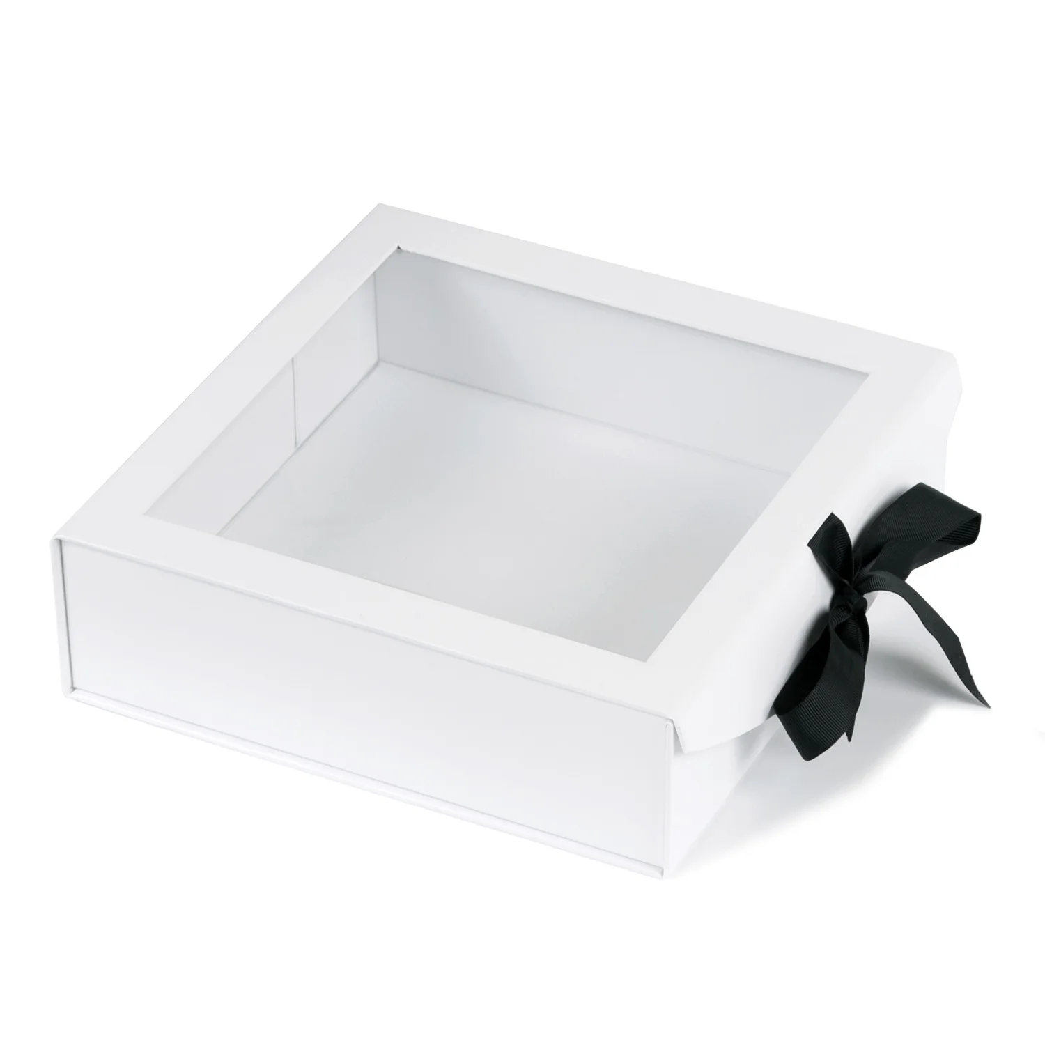 Birthday JiaWei Gift Box 13x12.1x4.5 Inches White Wedding Decorative Box for Presents Collapsible Bridesmaid Proposal Box Magnetic Hard Cardboard Gift Box Luxury Gift Boxes with Lid and Ribbon 