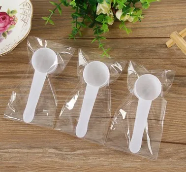 Factory Direct Selling  20ml Wholesales and Retails Free Shipping Food Grade Plastic Scoop 10 Grams Powder Spoon