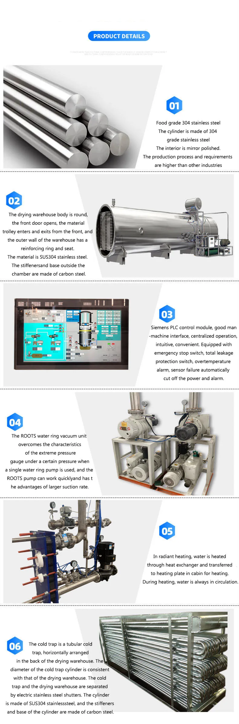 Automatic Industrial Freeze Dryer for Fruits and Vegetables Food Processing Freeze Drying Machine Key Dough Sheeter Included