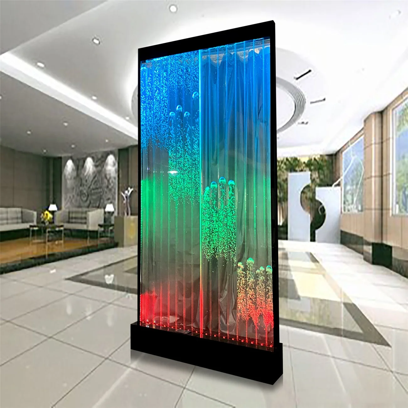 Acrylic Water Bubble Wall  Led Water Bubble Decoration Wall Digital Water Bubble Panel