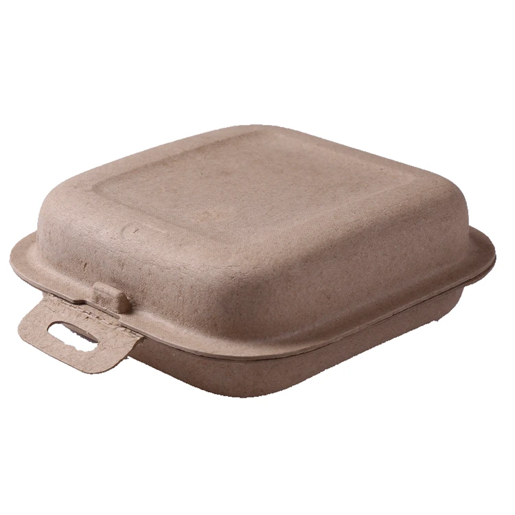 Sustainable Biodegradable Molded Pulp Packaging Box, Clamshell Box Custom Hardware Pulp Moulding Accept