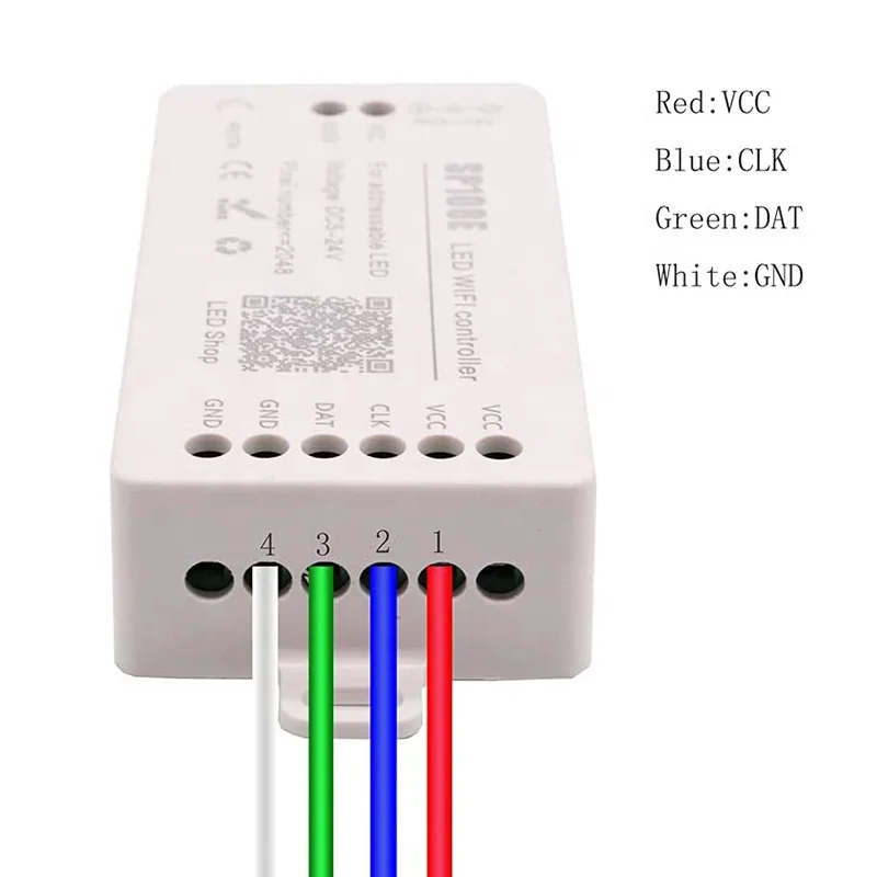 SP108E LED WiFi Controller for WS2812 WS2813 SK6812 Addressable RGB LED Pixels Strip Light