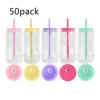 16oz double wall colored lid plastic can