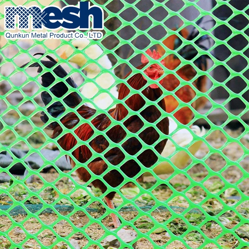 Extruded Polypropylene Flat Plastic Plain Mesh Netting Plastic Mesh
