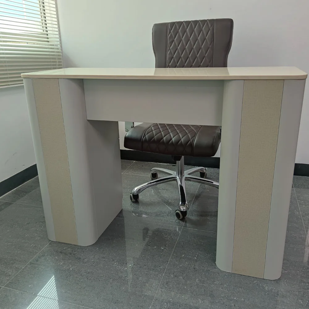 Smooth Salon Furniture & Equipment of Customized Nail Station Supplier for Top Double Manicure Table