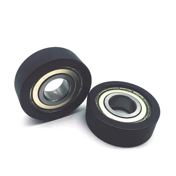 Customized Size Polyurethane Rubber Roller Conveyor Drive Pu Silicone WheelsPolyurethane-Lined Idler Roller