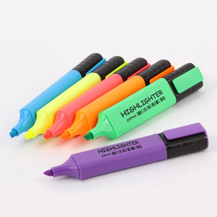 Новый продукт офисная школьная яркая флуоресцентная ручка ярких цветов пастельные маркеры