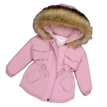 High Quality Children's Winter Clothing Girls' Thickning Cotton Padded Jacket for Winter